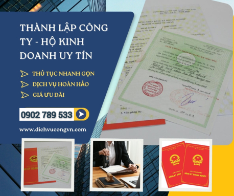 Dịch vu thành lập công ty ở Hồ Chí Minh nhanh gọn lẹ