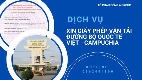 dịch vụ xin giấy phép liên vận Việt - Campuchia tại Vĩnh Long