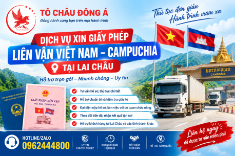 Dịch vụ xin giấy phép liên vận Việt Nam – Campuchia tại Lai Châu