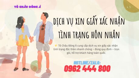 Dịch Vụ Xin Giấy Xác Nhận Tình Trạng Hôn Nhân Tại Bắc Ninh