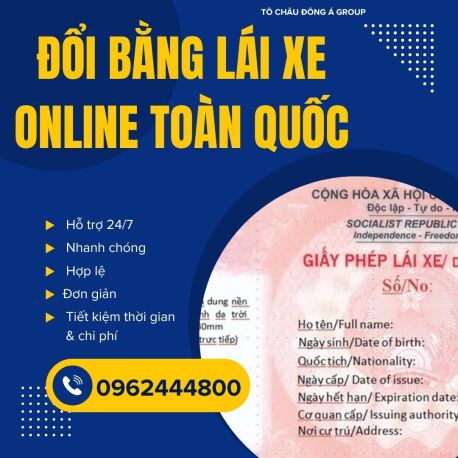Đổi Bằng Lái Xe Ô Tô Online Nhanh Tại Sài Gòn – Tiện Lợi, Không Chờ Đợi