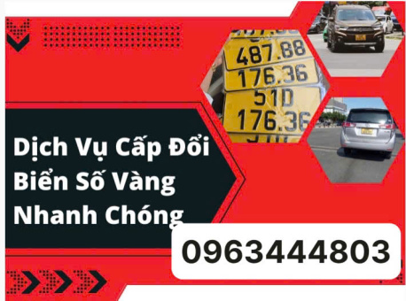 Đổi biển số xe trắng sang vàng, vàng qua trắng tại Hồ Chí Minh nhanh gọn lẹ