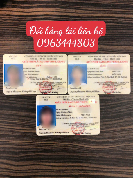 Đổi giấy phép lái xe máy A1 online, đơn giản, uy tín tại Huế