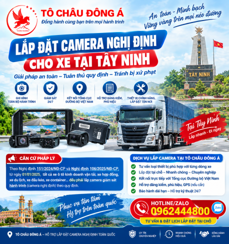 Giải Pháp Lắp Đặt Camera Nghị Định Cho Xe Tại Tây Ninh