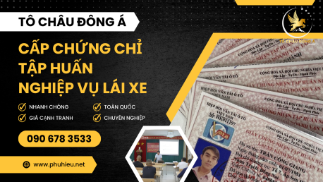 Giấy chứng nhận tập huấn nghiệp vụ lái xe kinh doanh vận tải Hà Nội giá cực rẻ