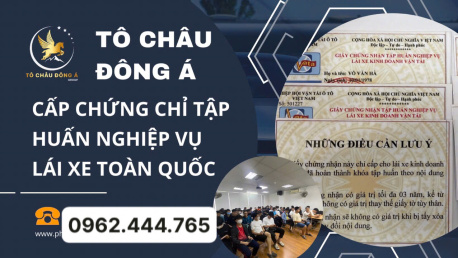 giấy chứng nhận tập huấn nghiệp vụ lái xe uy tín tại Lâm Đồng