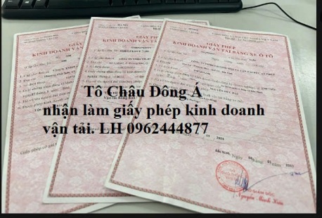 Giấy phép kinh doanh vận tải cấp ở Hà Tĩnh