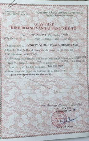 Giấy phép kinh doanh vận tải Hồ Chí Minh nhanh uy tín nhất
