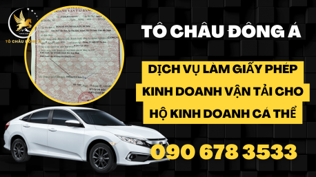 Giấy phép kinh doanh vận tải hộ kinh doanh cá thể Hồ Chí Minh giá rẻ