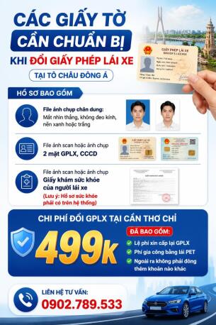 Hỗ Trợ Đổi Giấy Phép Lái Xe Ô Tô Uy Tín Ở Cần Thơ