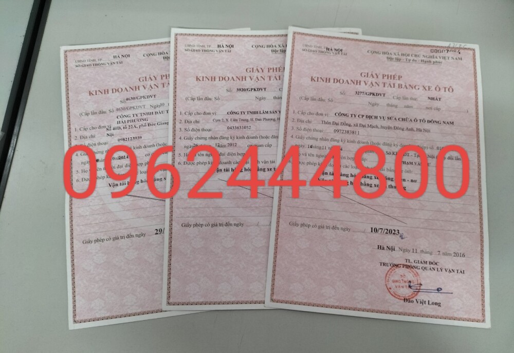 Địa điểm làm giấy phép kinh doanh vận tải giá rẻ tại Bắc Ninh