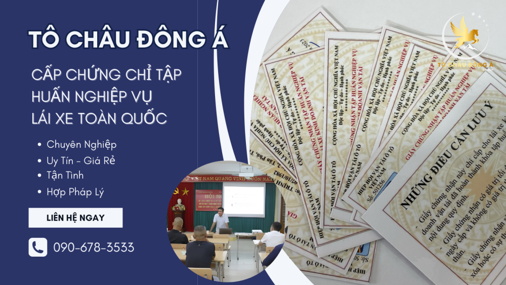 Dịch vụ chứng chỉ tập huấn nghiệp vụ tài xế ở TP Hồ Chí Minh