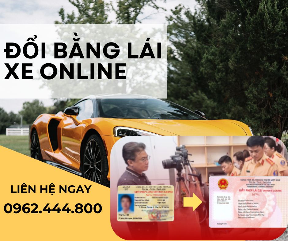 DỊCH VỤ ĐỔI BẰNG LÁI XE ONLINE ĐƠN GIẢN TẠI HÀ TĨNH