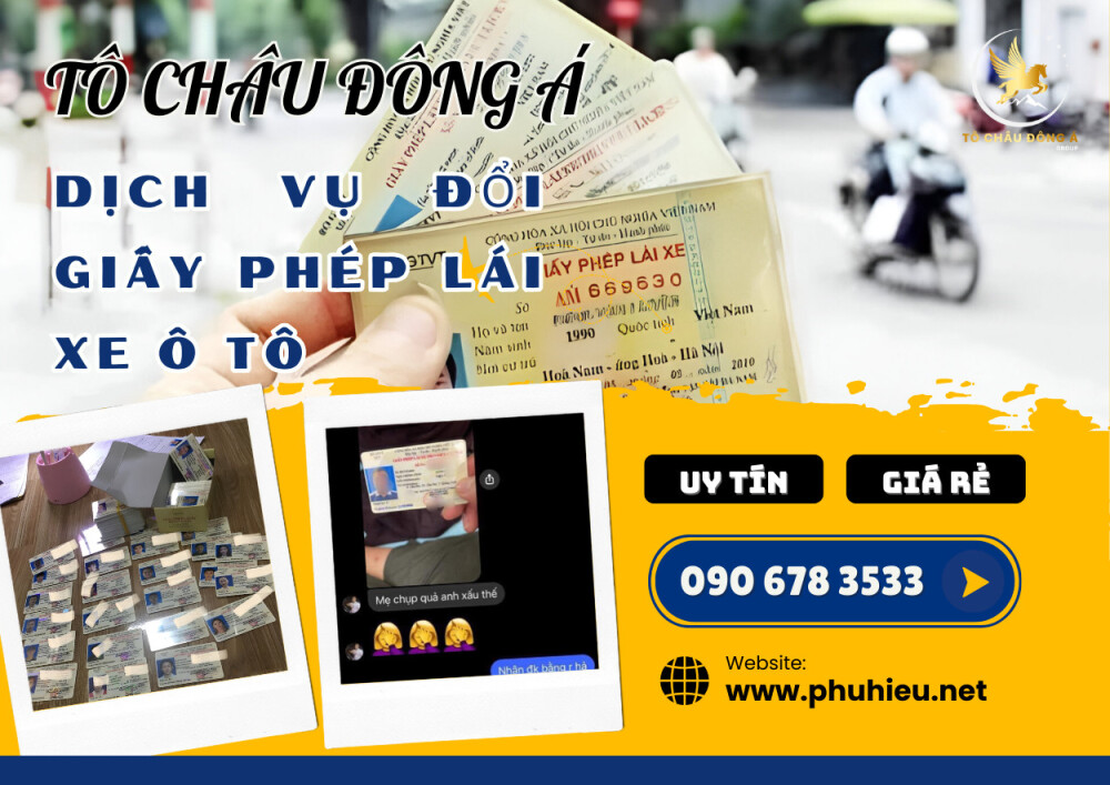 Đổi bằng lái ô tô nhanh chóng, giá sốc 399k tại Phú Thọ