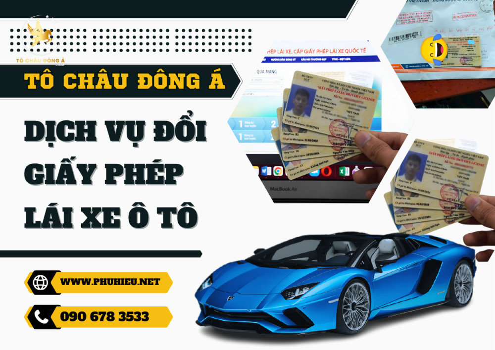 Đổi bằng lái xe ô tô giá rẻ tại Lâm Đồng