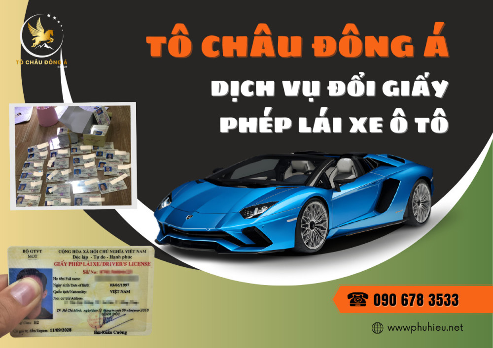 Đổi bằng lái xe ô tô siêu rẻ tại Hưng Yên