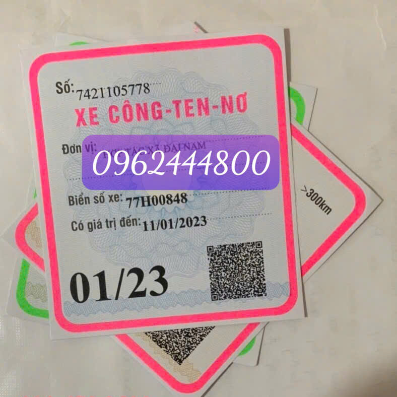 Làm phù hiệu xe tải nhanh chóng tại Hải Phòng