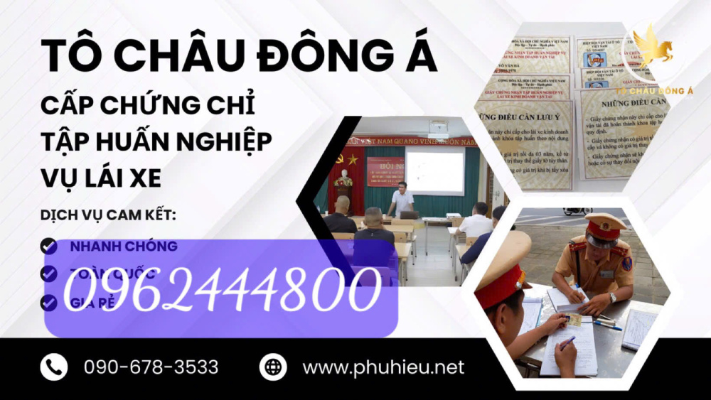 Mua chứng chỉ tập huấn nghiệp vụ tài xế chuyên nghiệp tại Đà Nẵng