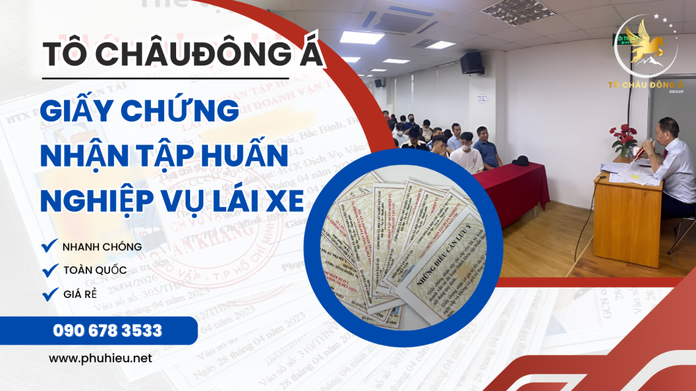 Mua giấy chứng nhận tập huấn nghiệp vụ tài xế giá rẻ tại Quảng Ngãi