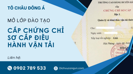 Học sơ cấp vận tải tại Hà Nội – Cấp chứng chỉ hợp lệ toàn quốc