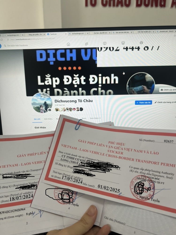 Cấp liên vận Việt Nam Lào ở Vĩnh Phúc