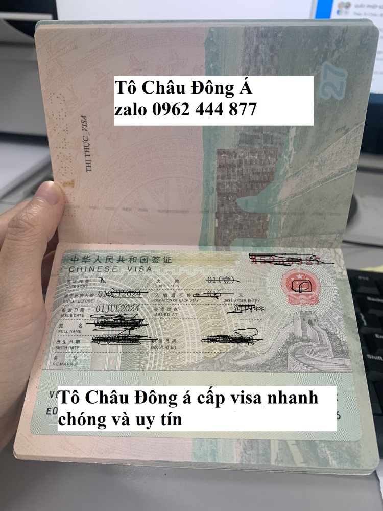 Cấp visa Trung Quốc online ở Phú Thọ