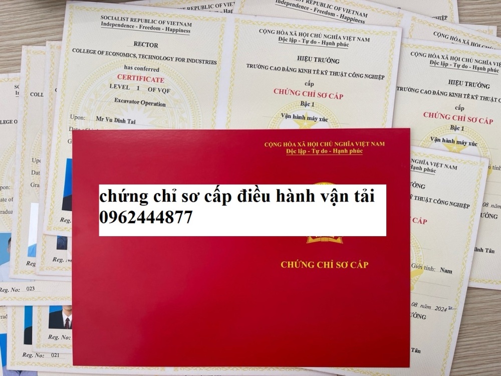 chứng chỉ kinh doanh vận tải ở Hà Nội