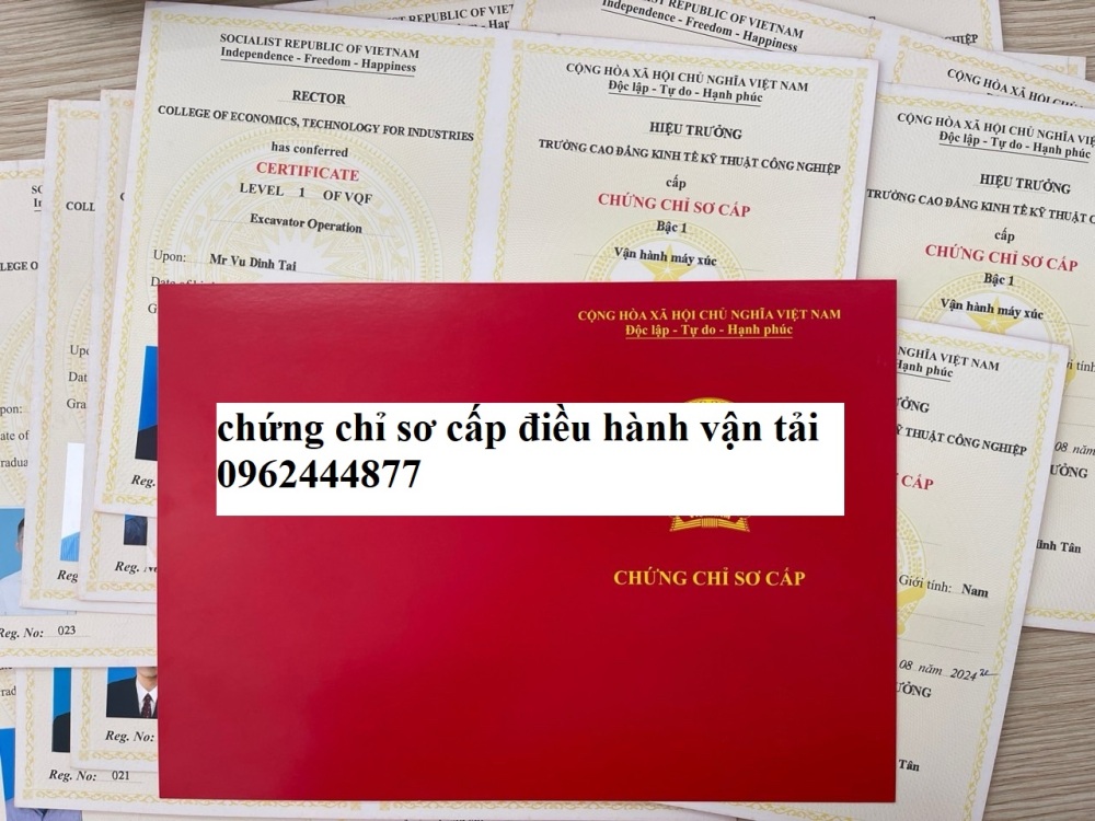 Chứng chỉ sơ cấp điều hành vận tải học online