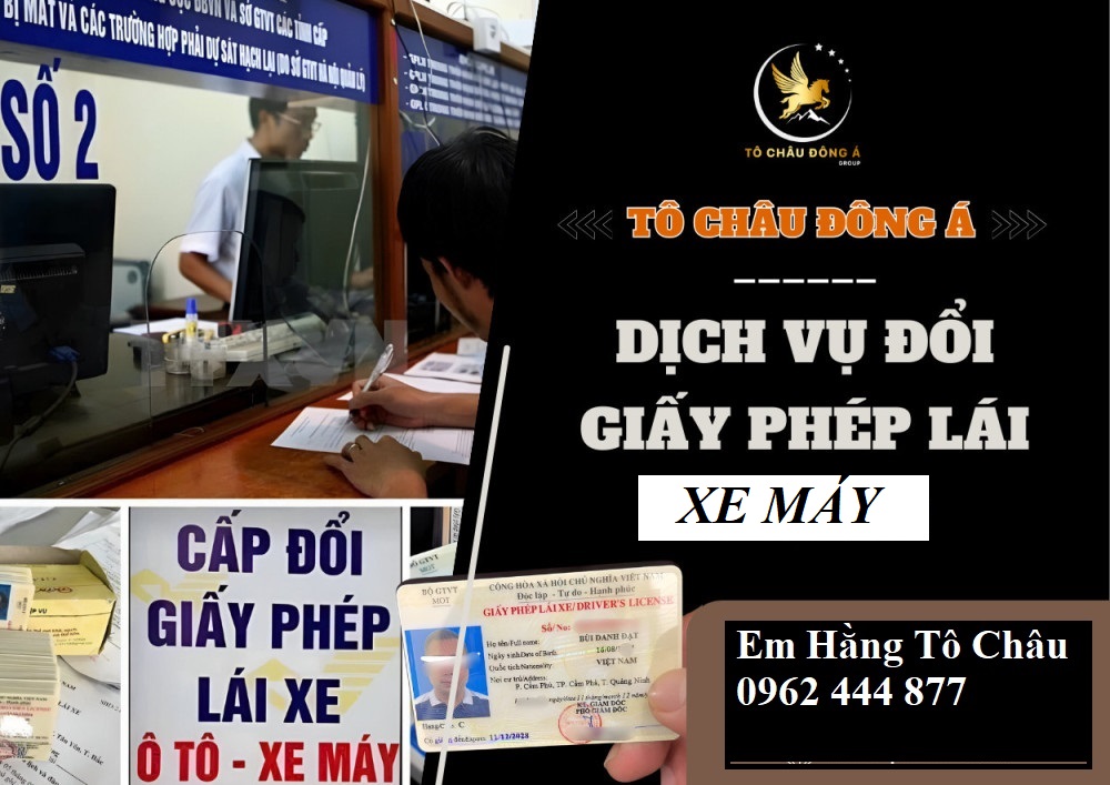 Dịch vụ đổi bằng lái xe máy tại Hồ chí Minh