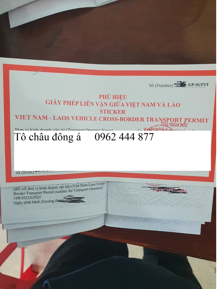 ĐIỆN BIÊN GIẤY PHÉP LIÊN VẬN VIỆT - LÀO RẺ NHẤT- NHANH NHẤT