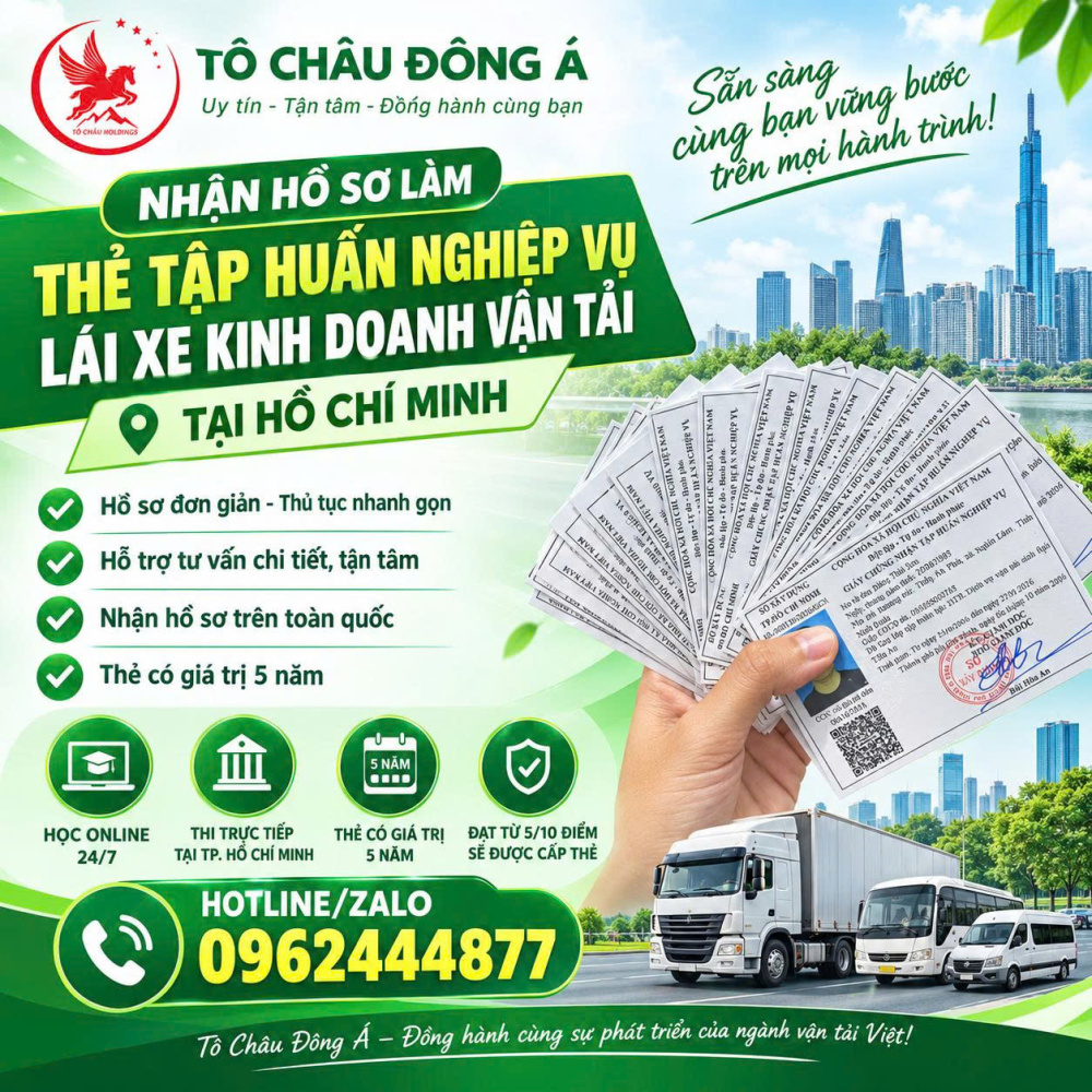 Làm thẻ tập huấn lái xe tại Bình Dương