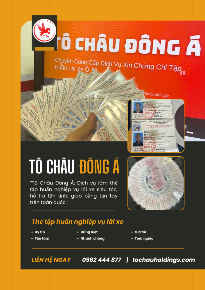 THẺ TẬP HUẤN LÁI XE LÀM NHANH TẠI HƯNG YÊN