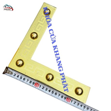 Ke Góc Đồng Thau Trang Trí Cửa Gổng, Cửa Gỗ – Ke Vuông 20cm, 25cm, 30cm