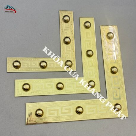 Ke Vuông Đồng Thau 20x20, 25x25, 30x30cm – Phụ Kiện Hoàn Thiện Góc Cửa