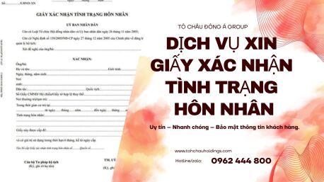 Khai Hồ Sơ Xin Giấy Xác Nhận Tình Trạng Độc Thân Tại Hà Tĩnh