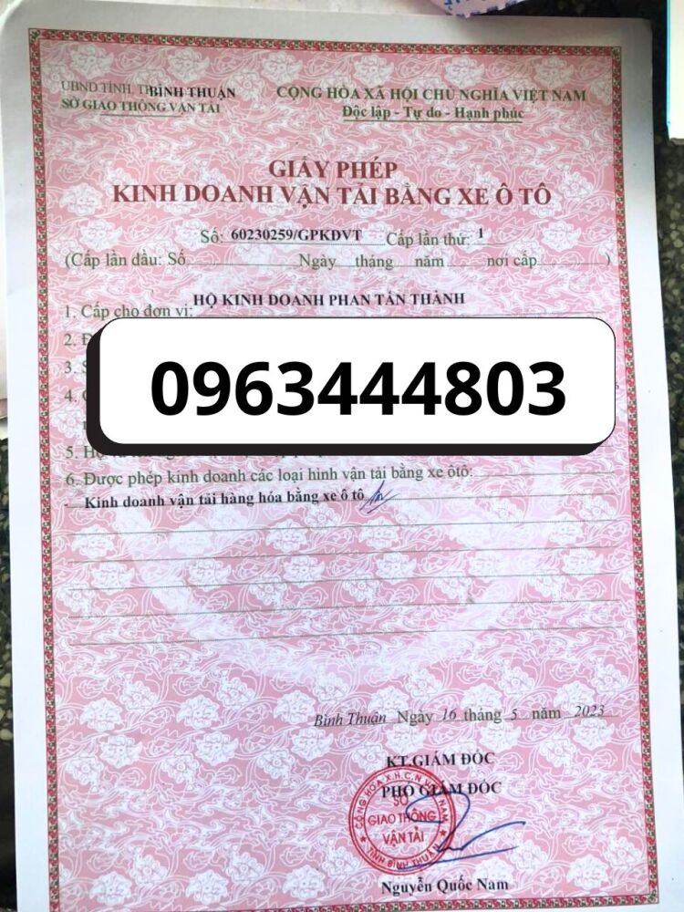 Cấp giấy phép kinh doanh vận tải ở Hồ Chí Minh không khó.