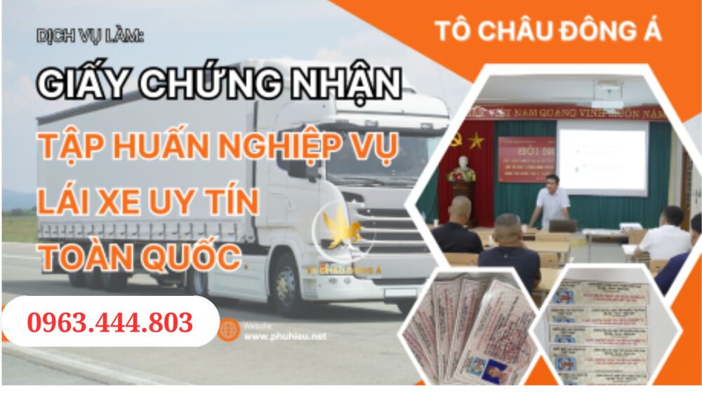 Cấp thẻ tập huấn lái xe kinh doanh tại Thuận Thành Bắc Ninh
