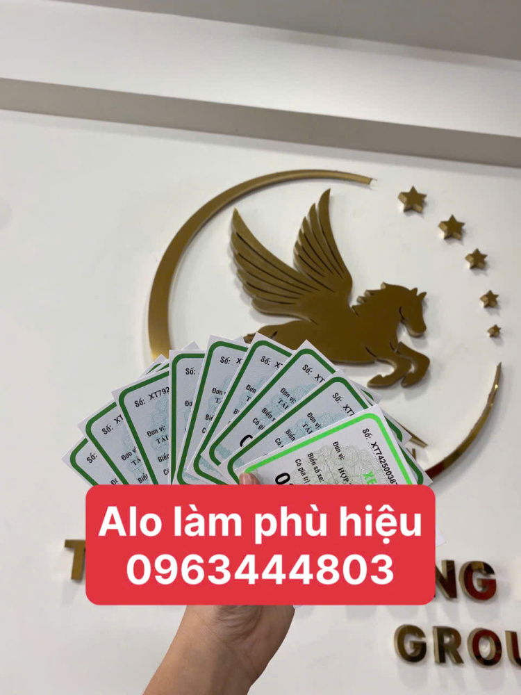 Dầu Tiếng Bình Dương làm tem phù hiệu xe ô tô nhanh trong 2 ngày