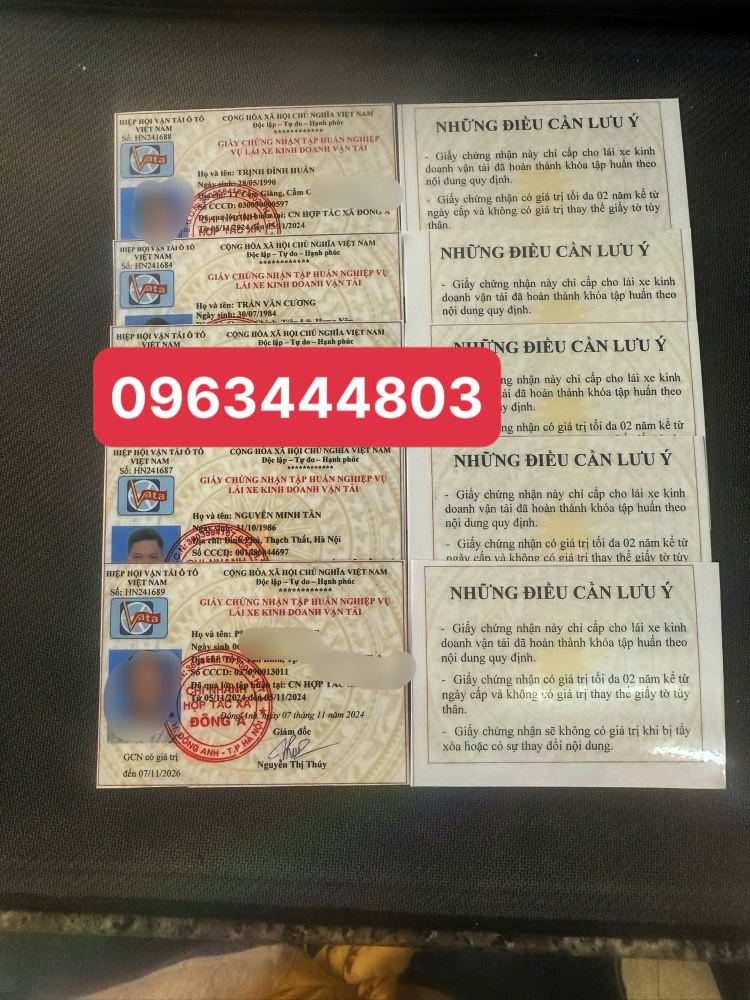 Đồng Tháp nhận dịch vụ cấp thẻ tập huấn uy tín.