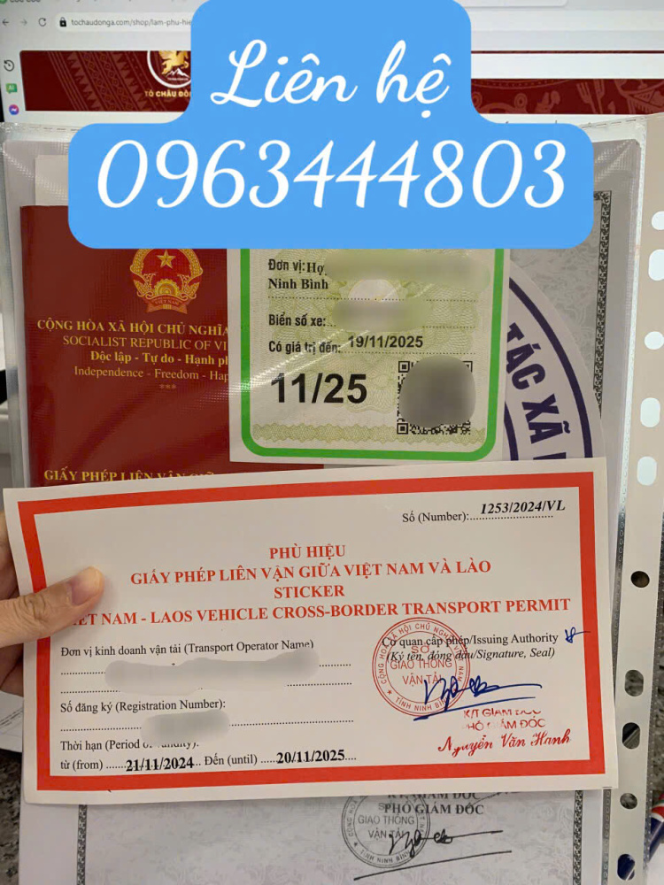 Giấy phép liên vận Việt Cam ở Bình Định uy tín nhanh chóng