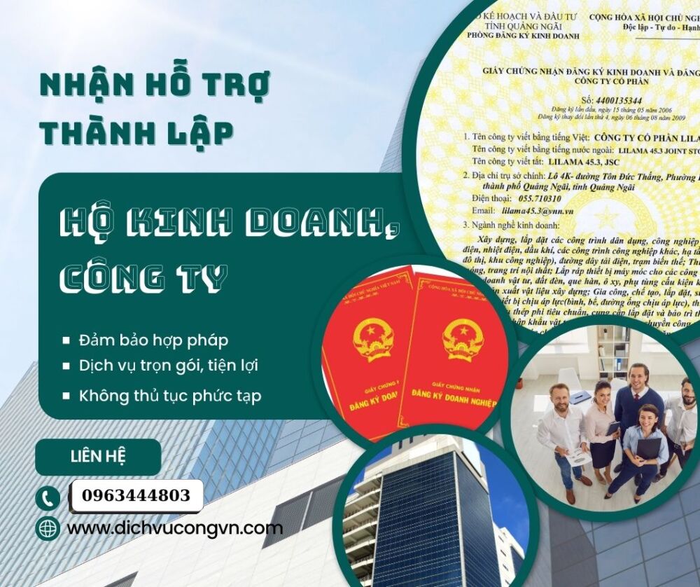 Hộ kinh doanh cá thể thành lập thế nào ở Thái Nguyên