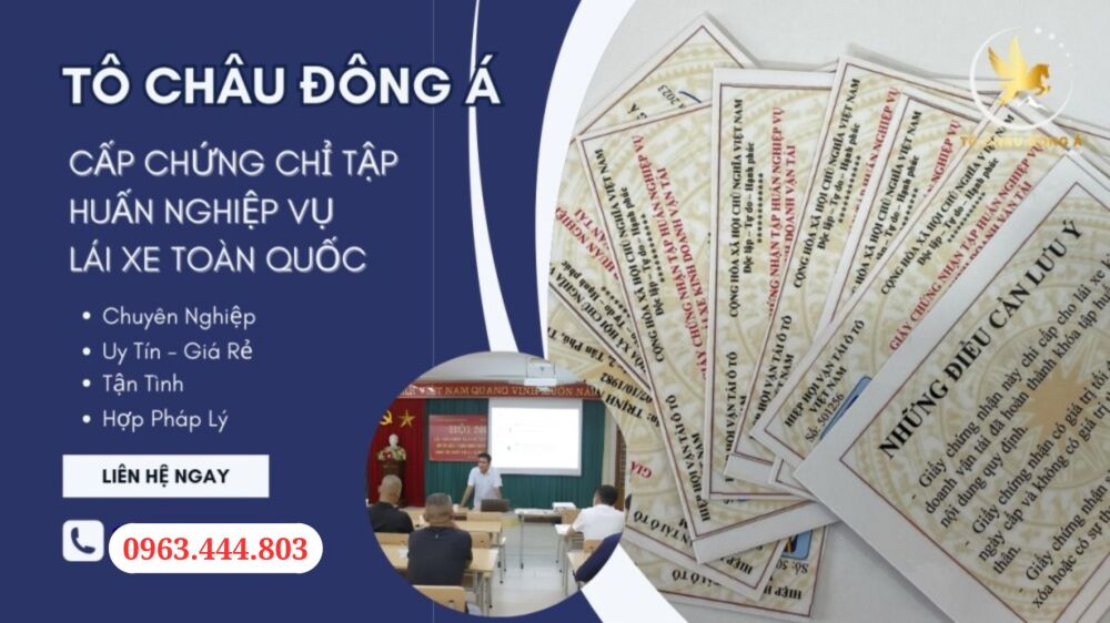 Làm chứng chỉ nghiệp vụ vận tải cho tài xế Điện Biên