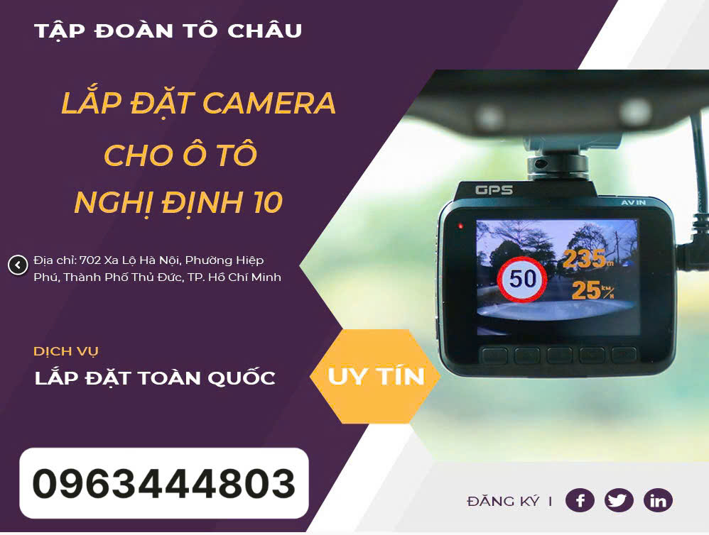 Lắp cam khoang hành khách chuẩn nghị định 10 tại Nghệ An