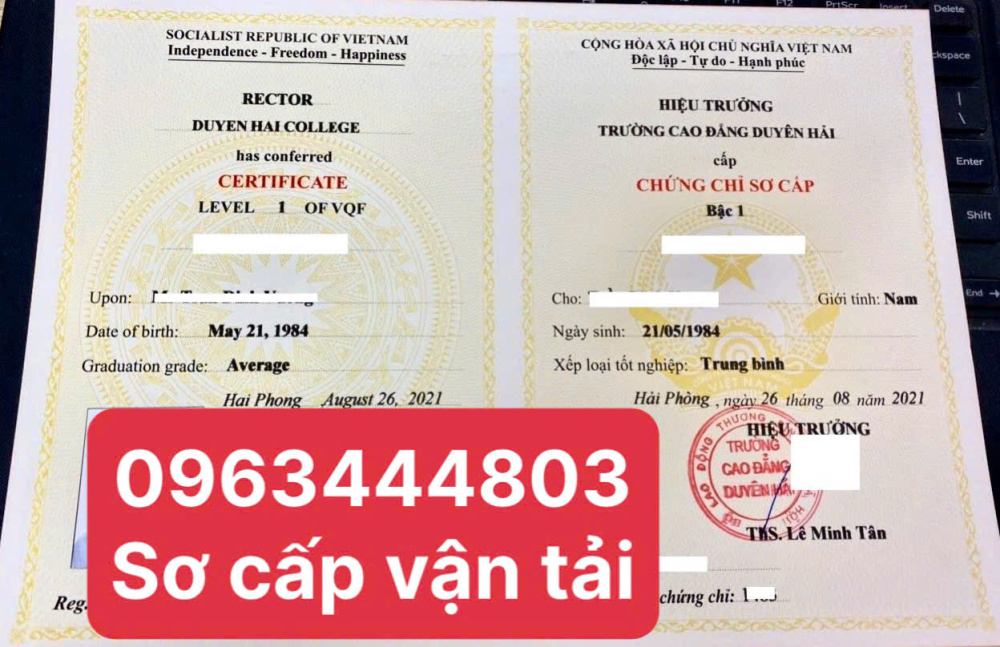Lớp học online Sơ Cấp chuyên nghành vận tải tại Hòa Bình