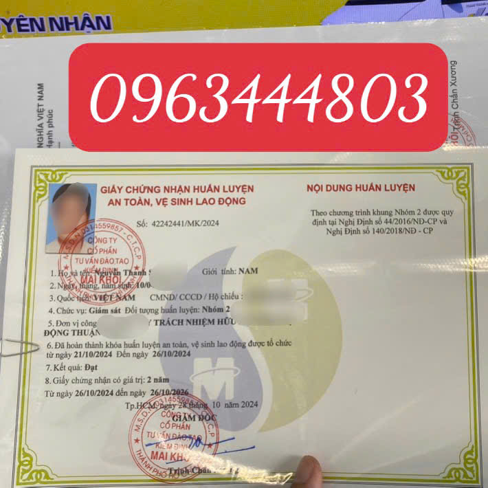 Mở lớp huấn luyện an toàn lao động nhóm 2 tại Hà Nam