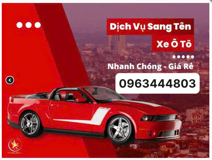 Sang tên xe ô tô tại Hồ Chí Minh nhanh chóng 2 ngày
