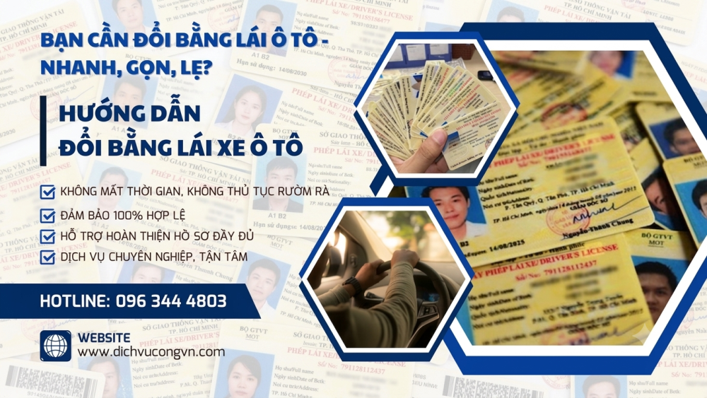 Thị Trấn Đông Anh ĐỔI BẰNG LÁI XE NHANH CHÓNG – KHÔNG CHỜ ĐỢI