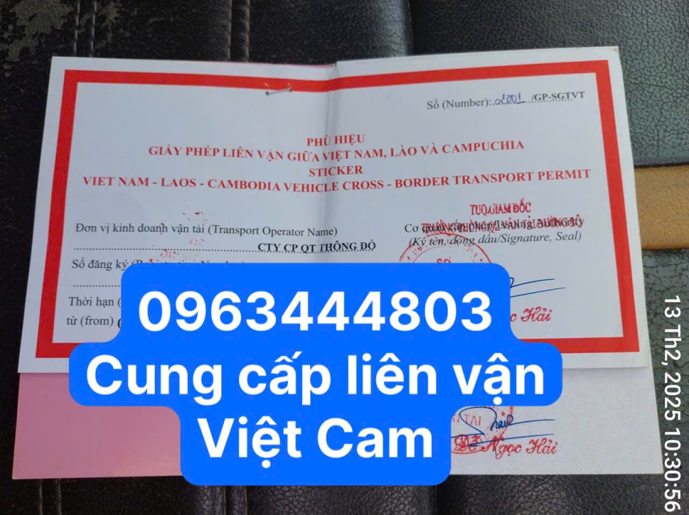 Tư vấn dịch vụ làm sổ liên vận Việt Nam Lào ở Tuyên Quang nhanh