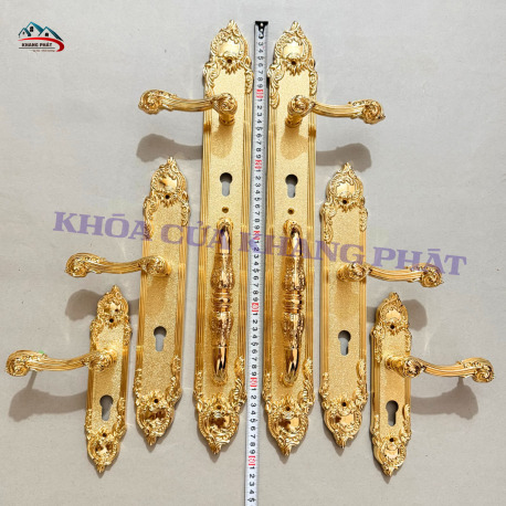 Khóa cửa bằng đồng cao cấp 24k - KP6161