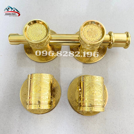 Khóa cửa cài then bằng đồng - Khóa cửa Khang Phát